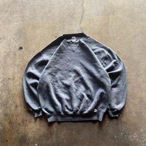 Vintage 90’s Russell Athletic Heather Grey Crewneck Sweatshirt, Mens XL